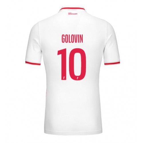 Moški Nogometni dresi AS Monaco Aleksandr Golovin #10 Domači 2024-25 Kratek Rokav